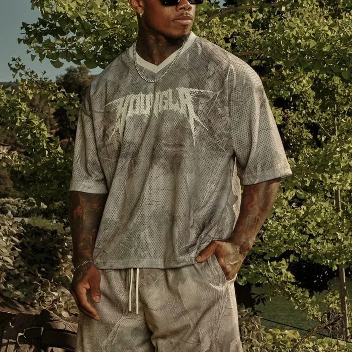 2025 الشباب جديد الرجال اللياقة البدنية تي شيرت الملابس الرياضية التي شيرت الجوارب عالية مرونة التدريب قصيرة الأكمام اللياقة البدنية رجل الملابس