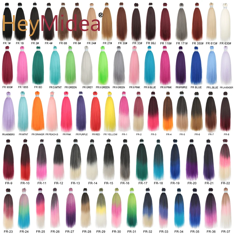 26 pulgadas trenzas fáciles sintéticas coloridas preestiradas jumbo ombre yaki largo lacio 2