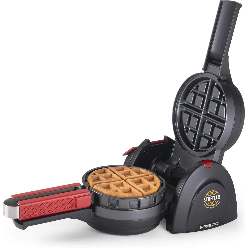 03512 Gevulde Wafelmaker, Belgisch, Groot, Zwart