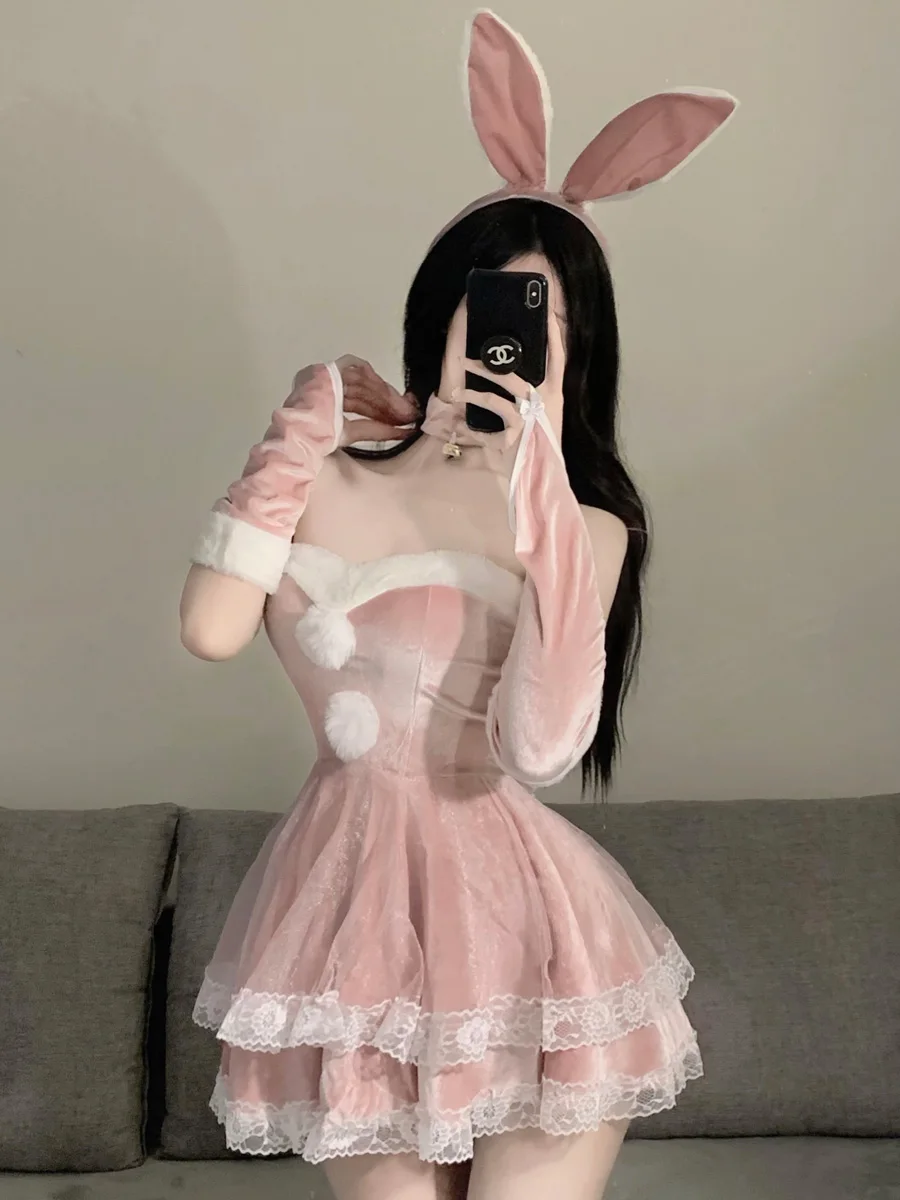 

Halloween Bunny Costume Sexy Bunny Cosplay Pure Desire Suit Uniform New Year Holiday Costume Christmas Costume