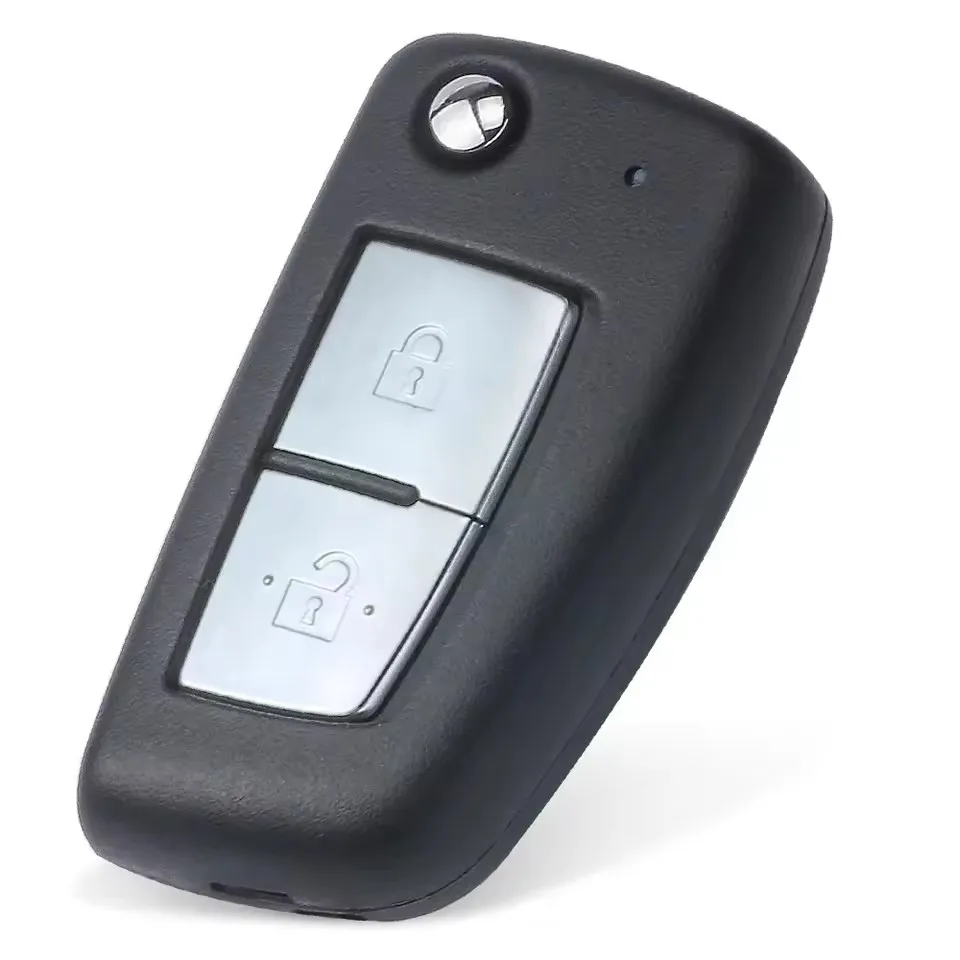 KEYECU Replacement Flip Remote Key Yellow Led 2 Button PCF7961M / 4A CHIP 433.92MHz FSK for Nissan Qashqai 2019 2020