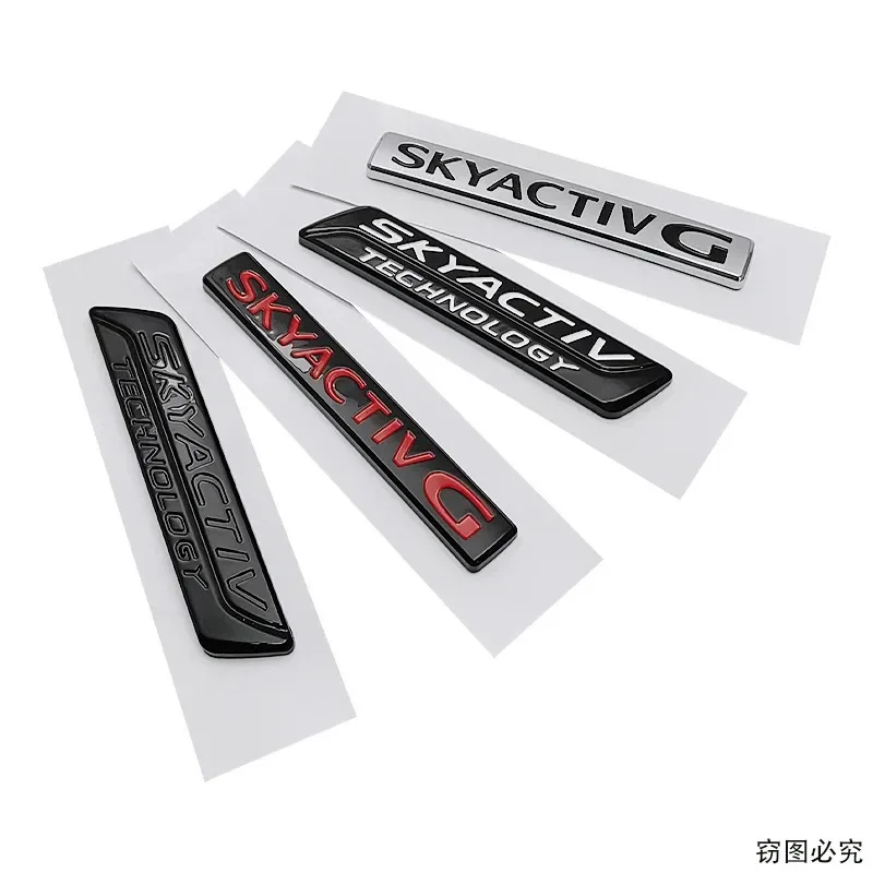 3D ABS Car Body Fender Side Emblem Rear Trunk Badge Sticker for Mazda 2 3 5 6 Axela Atenza CX3 CX5 MX-5 Skyactiv Demio CX8 CX9