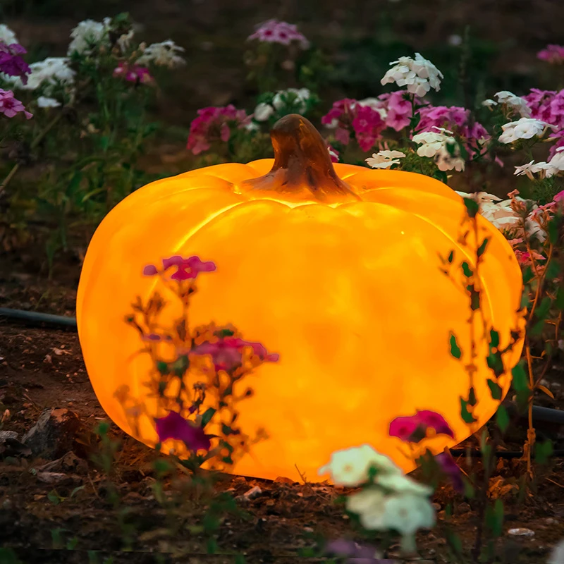 Landscape LED Lighting Outdoors Pumpkin Light for Villa Backyard Courtyard American Garden Park Resort Decorative Lamp