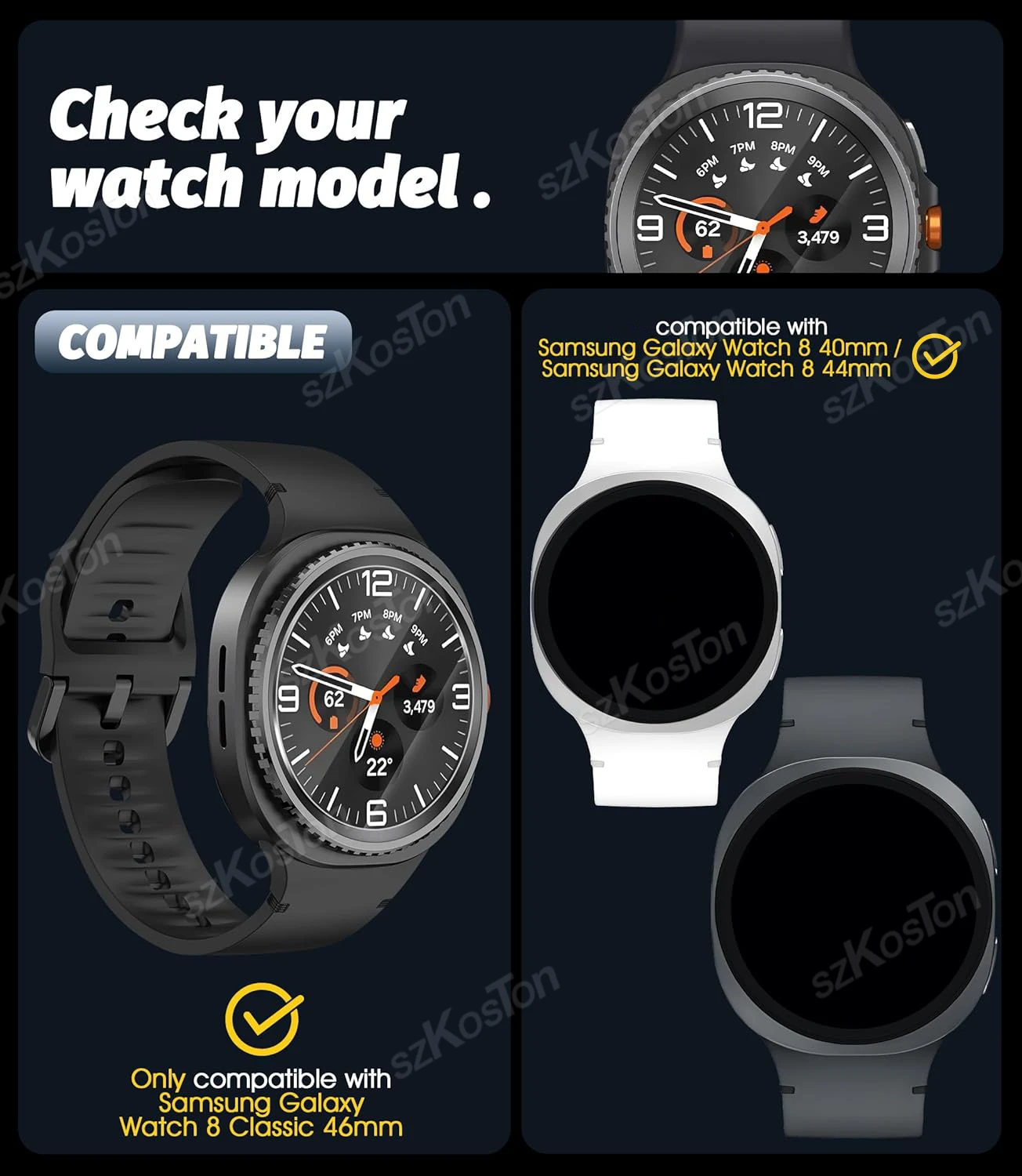 2 Buah Pelindung Layar untuk Jam Tangan Samsung Galaxy 8 40Mm/44Mm & Klasik 46Mm/Jam Tangan Ultra 47Mm (2025) Kaca Antigores HD