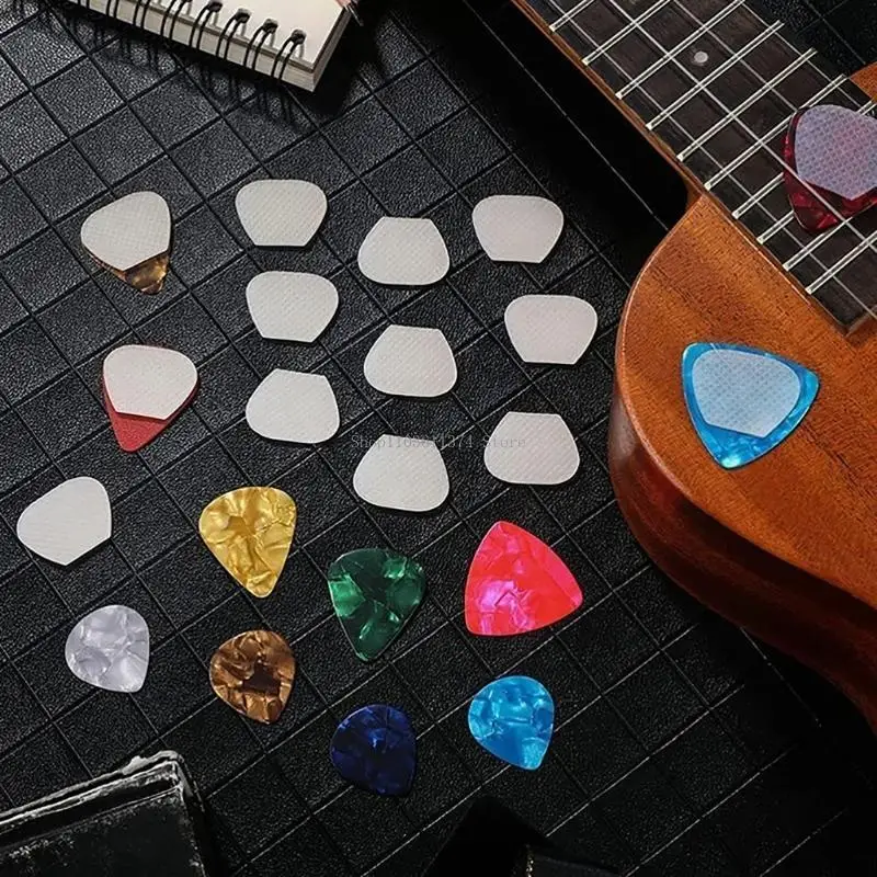 

16Pcs Guitar Pick Sticker Silicone Guitar Pick Grip Stop Dropping Guitar Pick Grip Guitar Pick Grip Antislip Grip