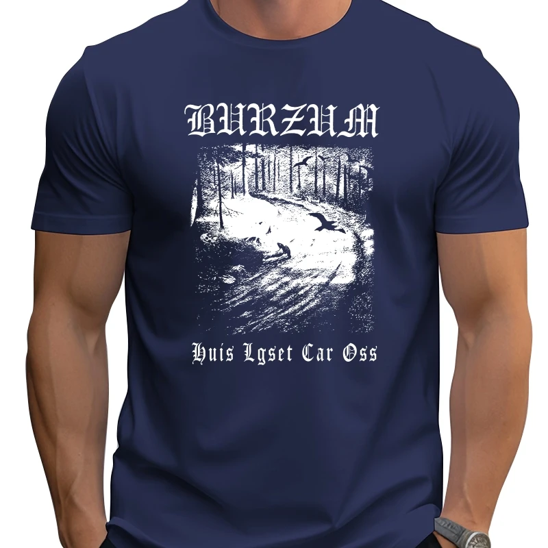 

Casual Plus Size T-Shirts Hip Hop Style Tops Tee S-2Xl Burzum Hvis Lyset Tar Oss T-Shirt