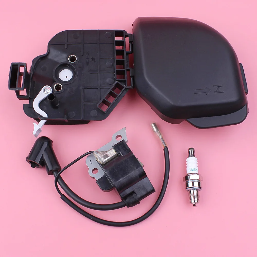 Imagem -01 - Filtro Tampa Ignição Bobina de Ignição Kit Plug para Honda Gx25 gx 25 Cortador de Grama Ventilador Aparador do Motor Peça Sobresselente ar filtro tampa ignicao bobina de ignicao kit plug para honda gx25 gx 25 cortador de grama ventilador aparador do motor peca sobresselente ar 01