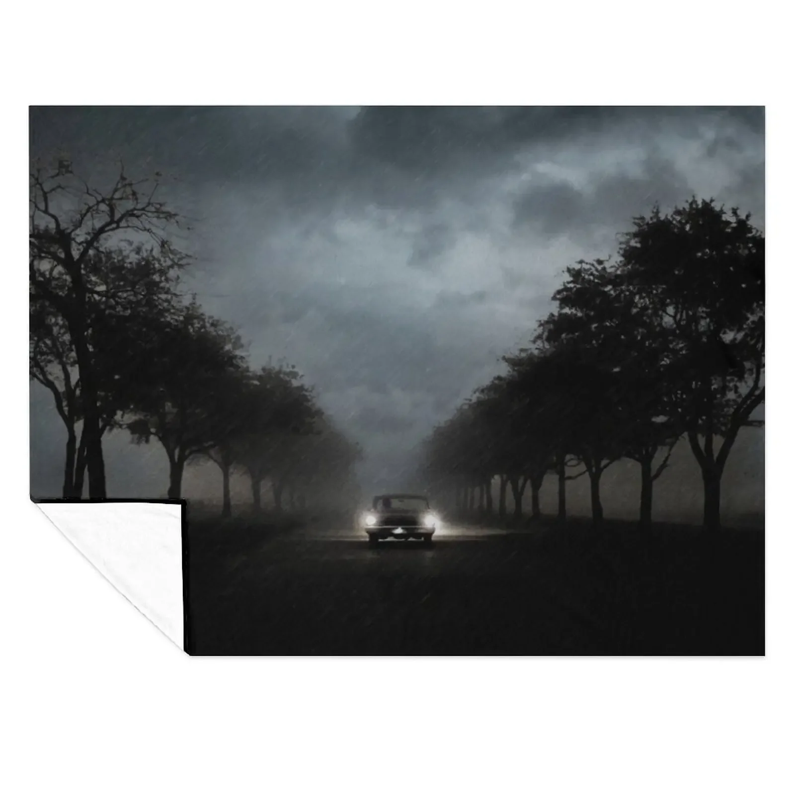 

Driving Into The Storm Throw Blanket manga Decorative Sofas warm winter Thermals For Travel Blankets