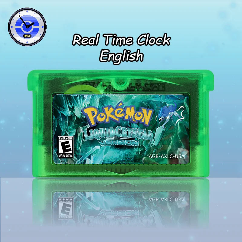 GBA 1M Flash RTC Pokemon Liquid Crystal Video Game Cartridge High