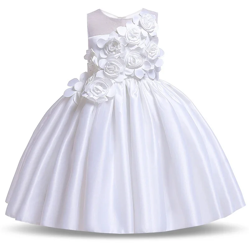 2024 Summer Baby Girl Party Dress Kids Clothes Children Elegant Birthday Princess Wedding Prom Dance Costume 3 -10 Year Vestidos