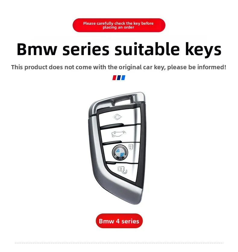 سبائك الزنك + سيليكون سيارة مفتاح بعيد غطاء حامل لسيارات BMW X1 X3 X5 X6 X7 1 3 5 6 7 سلسلة G20 G30 G11 F15 F16 G01 G02 F48