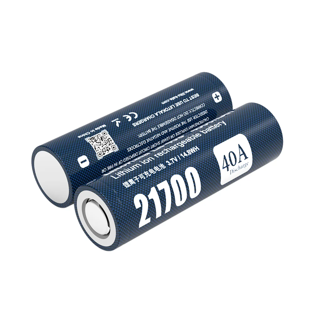 LiitoKala Lii-40S Li-ion 3.7v 4000mAh 21700 Cell Lithium Ion Power Battery 40A Discharge 21700 Rechargeable Battery