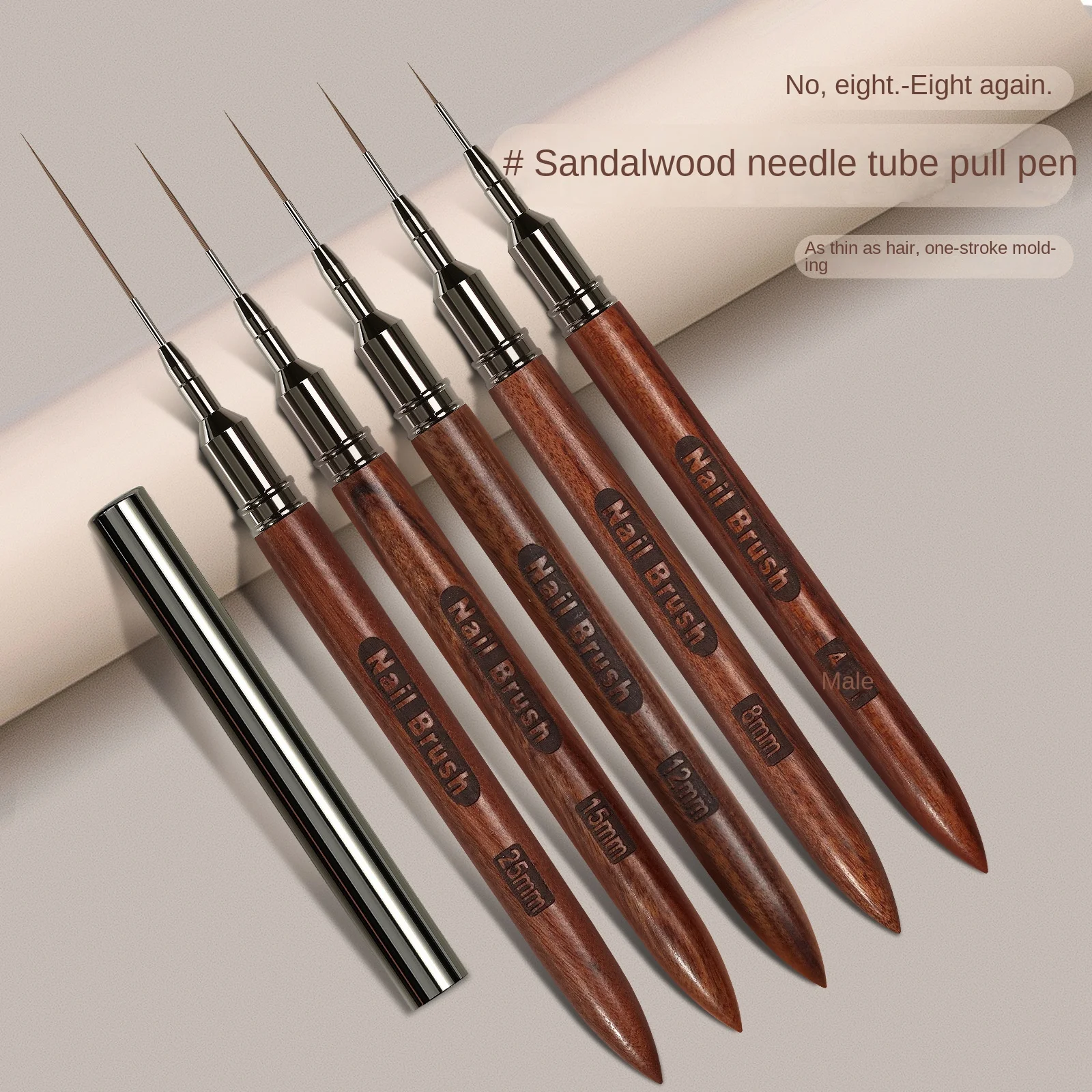 

4mm/25mm Nail Art Liner Brushes Gel Nail Brush Gel Polish Painting Brush Drawing Design Brush Pen