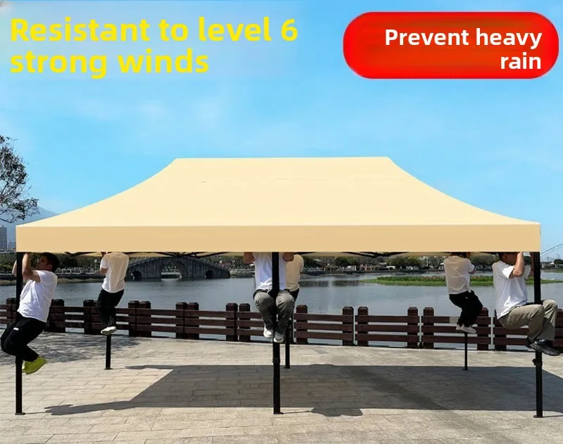 Four-legged stall folding canopy outdoor rainstorm-proof umbrella large awning winter special tent telescopic umbrella