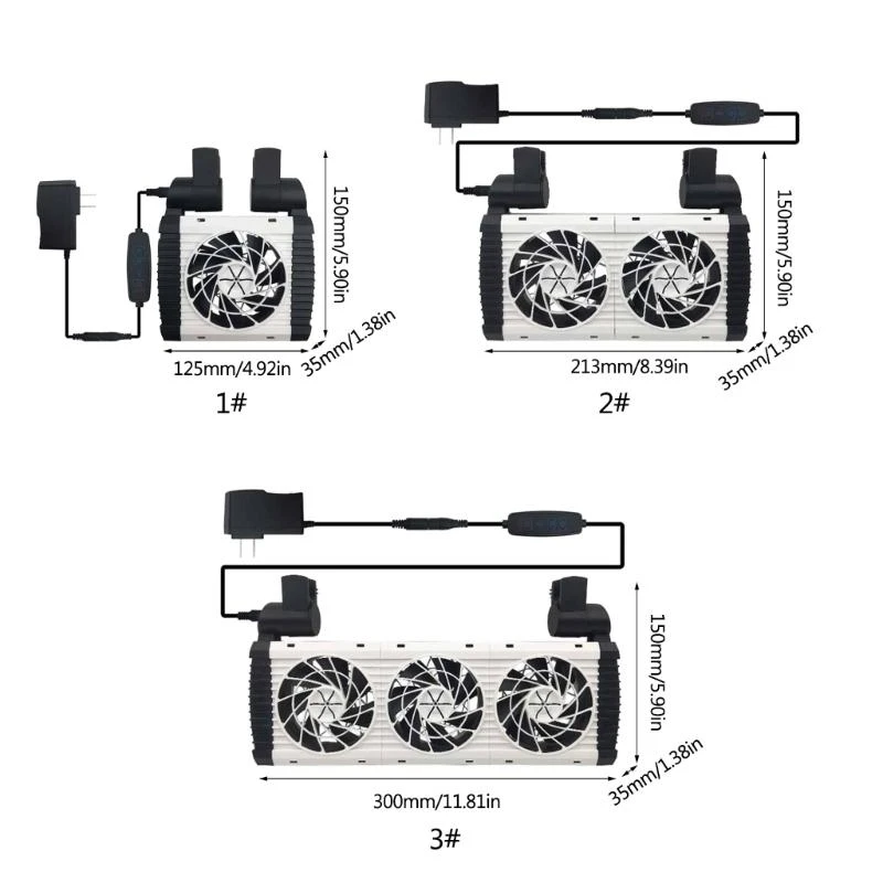 Aquariums Cooling Fan for Fishtanks Low Noise Energy Saving Chiller Aquatic Air Cooler HumidityReducer Chiller System - Image 2