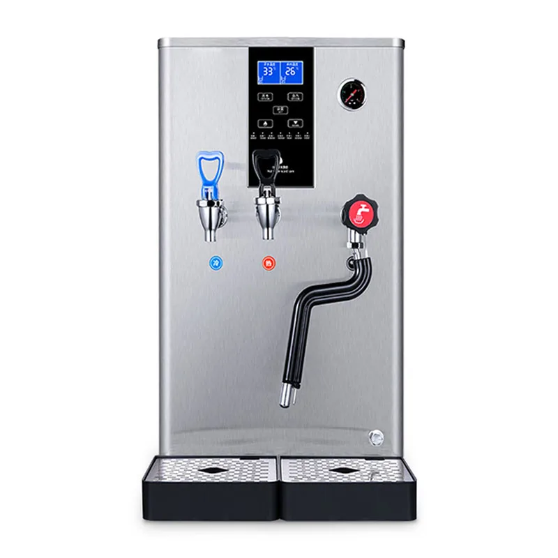 다기능 자동 이중 온도 냉온수 스팀 올인원 기계, 우유 거품 증기선 우유 차 가게 물 보일러