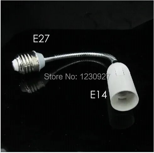 

2PCS E27 To E14 19cm/29cm Extended Converter Lamp Holder with Soft Hose Flexiable Connector Can Rotate 360 Degrees