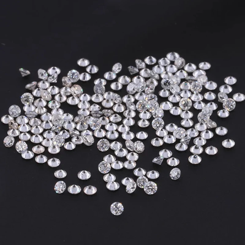 Size 3.5mm~12.0mm 1pc/5pcs Round Cut EF VVS1 D Color Lab Grown Loose Moissanite Stone Test Positive  (5mm-12mm With Certificate)