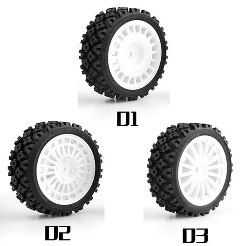 

70mm Rubber Tire Wheel Tyres for Tamiya XV-01 XV01 TA06 TT-01 TT-02 PTG-2 1/10 RC Racing Car Upgrade Parts Accessories