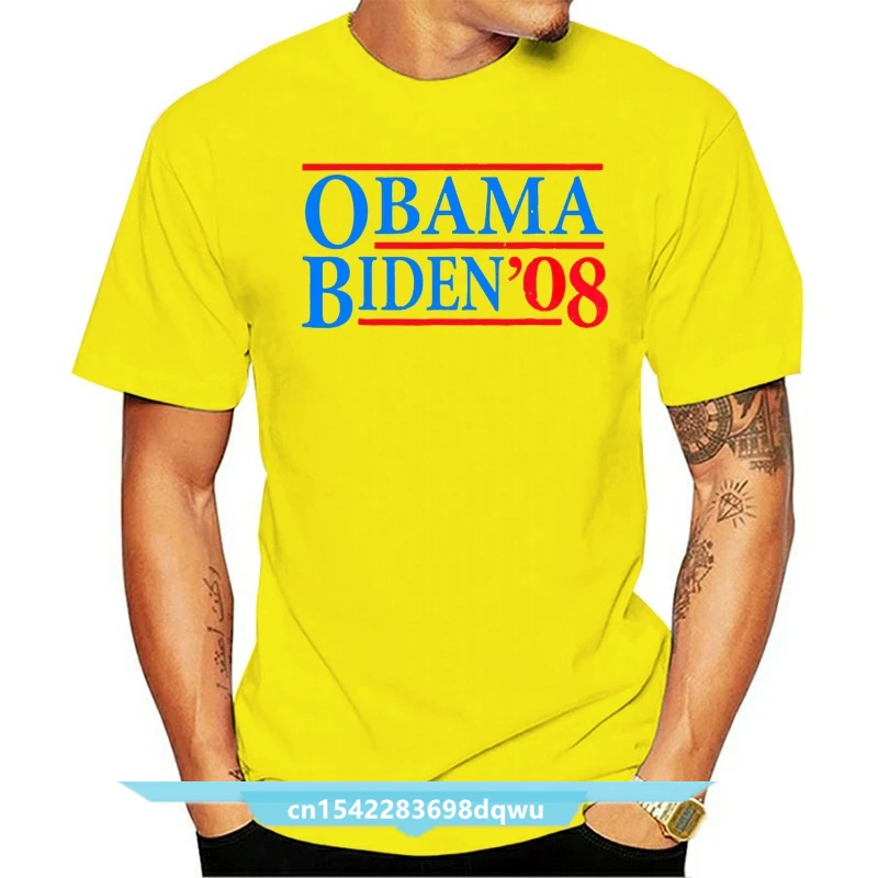 

Brand Men Shirt Barack Obama Joe Biden 2008 T Shirt Distressed