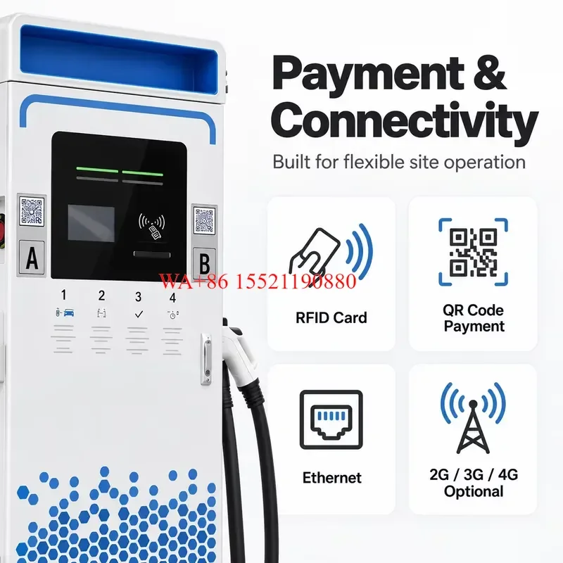 WMWMNU DC Floor mounted Charging Station CCS2 CCS1 GB/T CE CB OCPP1.6 60 180kW Commercial EV Charger for Electric Car