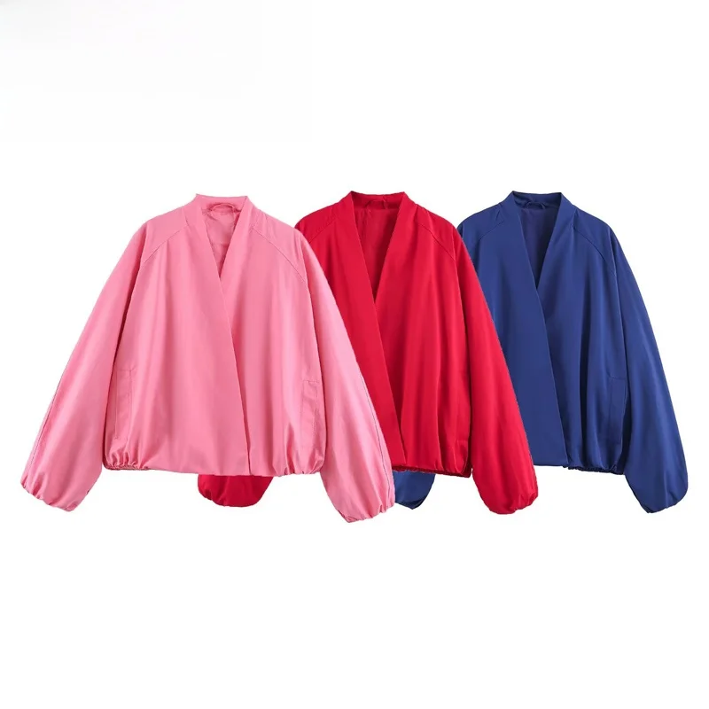 Fashionable Pilot Jacket Women's Short Outerwear Standard Fit Polyester Fiber Long Sleeve Regular Thickness Autumn Season