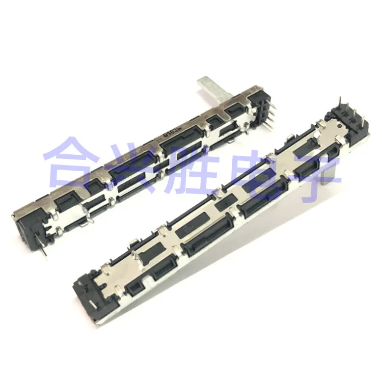 1 Piece 7.5CM Sliding Potentiometer Single Mixing Console Slide Fader Mono D10K 103K 6 Pin Handle Length 15MM