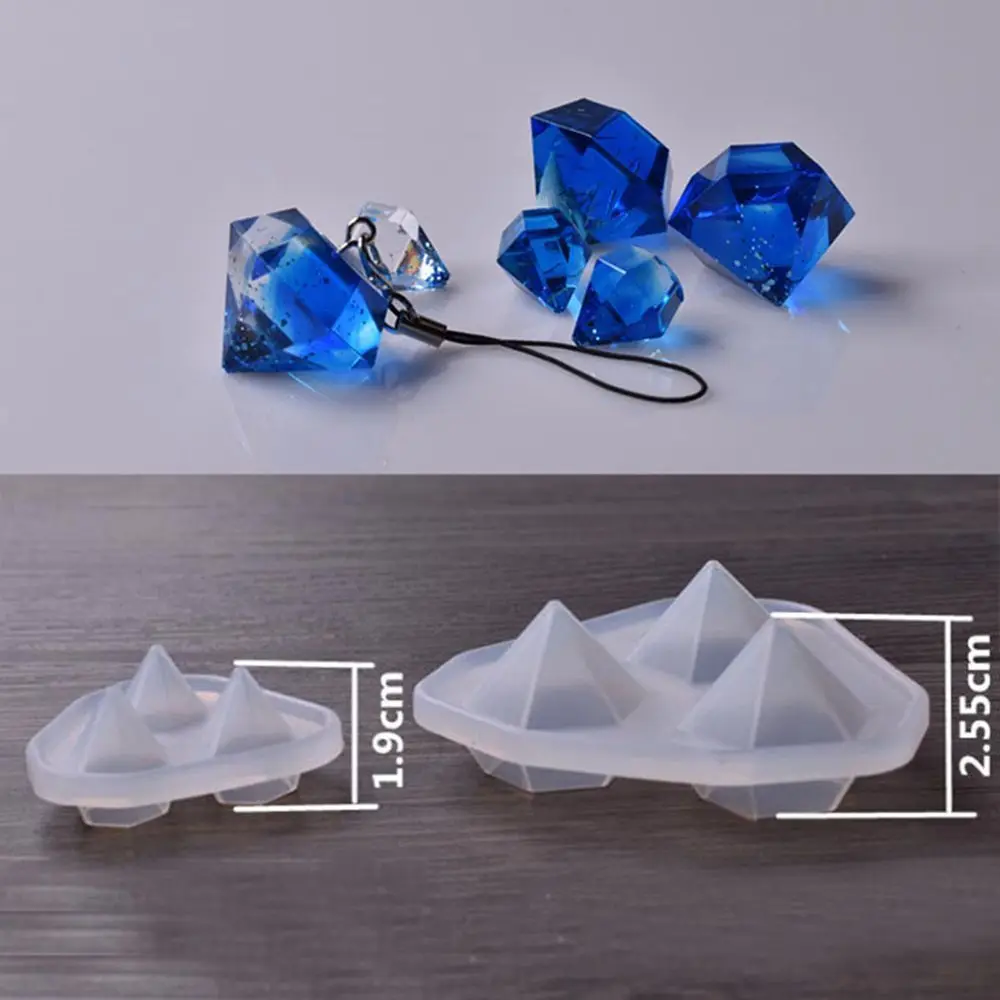 Transparent Silicone Diamond Mold Funny Classical Mould Cute Crystal Jewelry Making Tool Novelty Craft Supplies