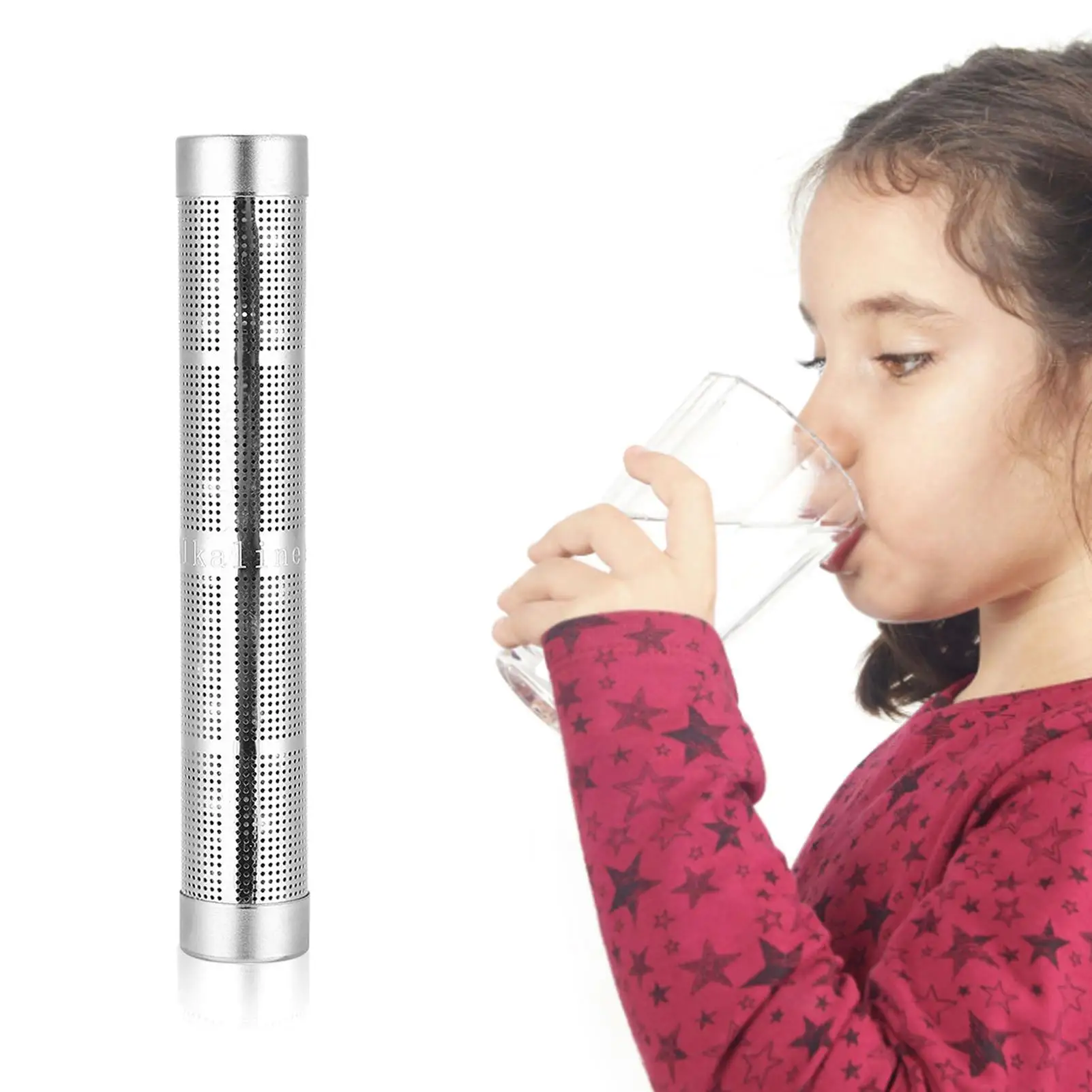 Ionizador de Palo de Agua alcalina de acero inoxidable portátil, filtro purificador de varita de hidrógeno PH