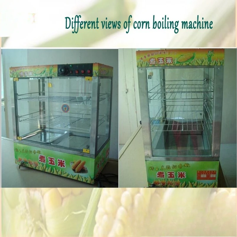 Display box egg boiling pot sweet fresh corn machine for sale