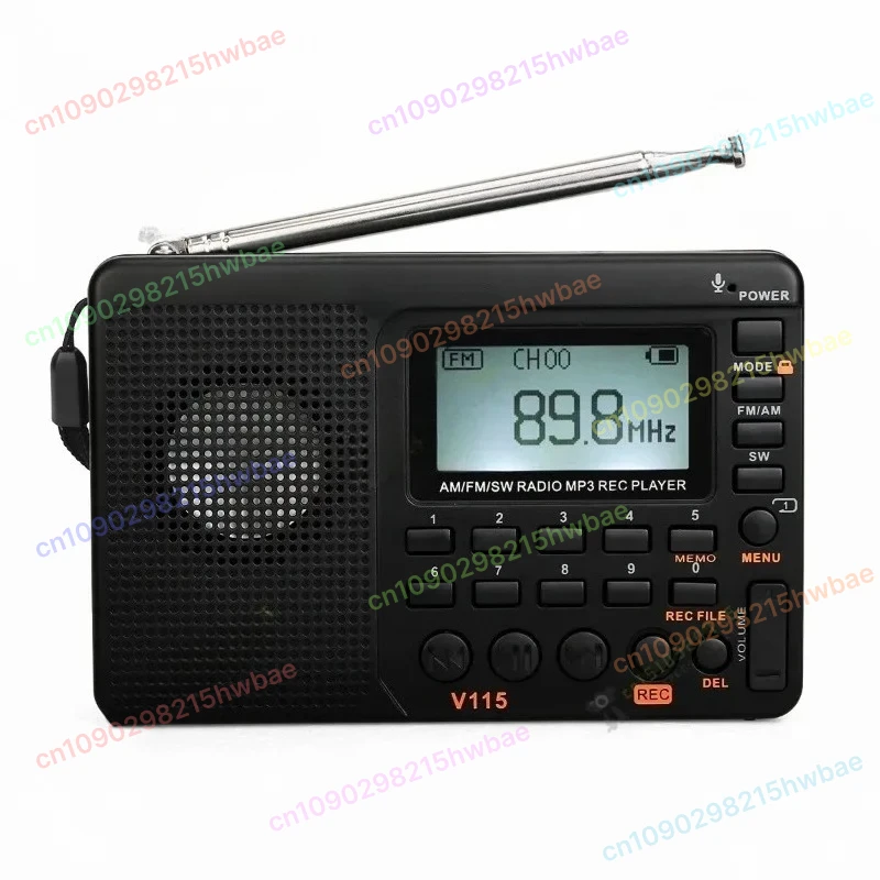 

Радио V-115, полнодиапазонный радиорегистратор FM AM, воспроизведение MP3