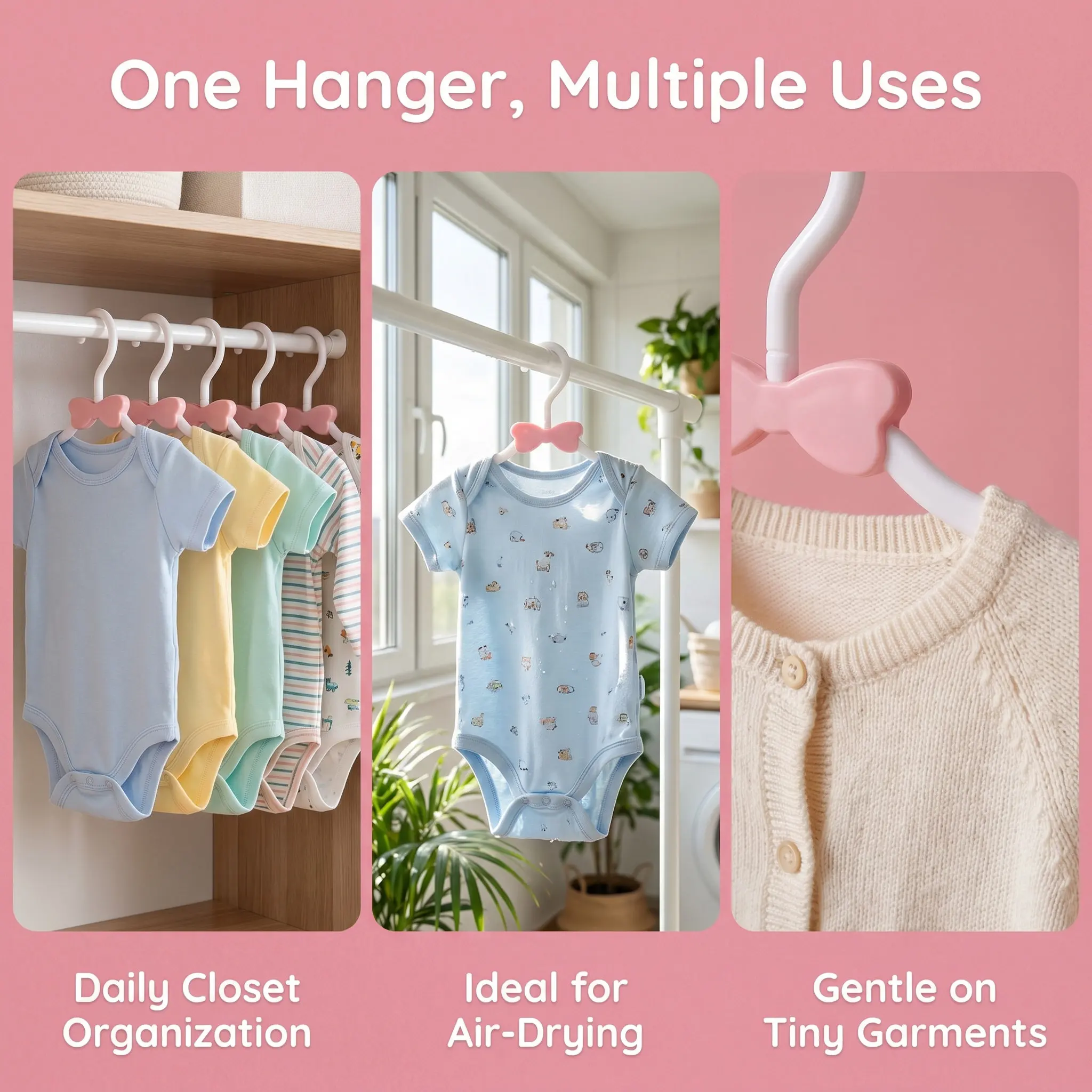 8Pcs Baby Onesie Hangers Non S - đánh giá và giá Baby Nursery Hooks