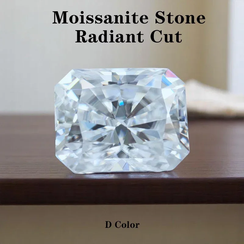 

L-Муассанит Камни Цвет D Сияющая огранка Пройти тестер бриллиантов Подвески из драгоценных камней Материалы для изготовления ювелирных изделий с сертификатом