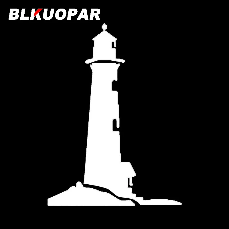 BLKUOPAR Novelty Lighthouse Car Stickers Anime Creative Decal Occlusion Scratch Windshield Motorcycle Caravan Car Accessories