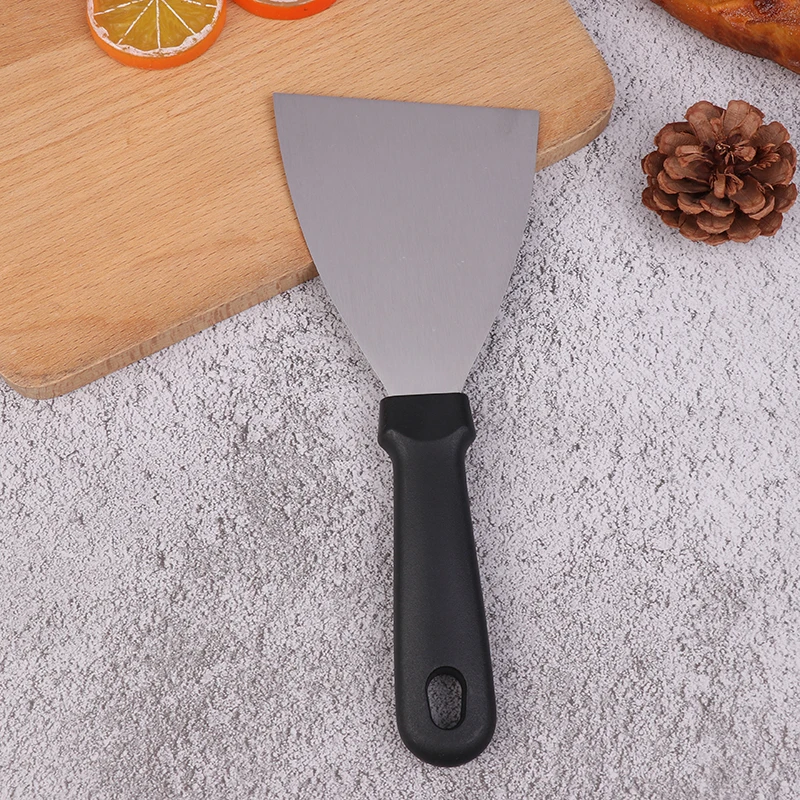 1PC Short Handle Cooking Utensils Multifunctional Griddle Spatula Stainless Steel Turner Scraper Kitchen Gadgets Ware