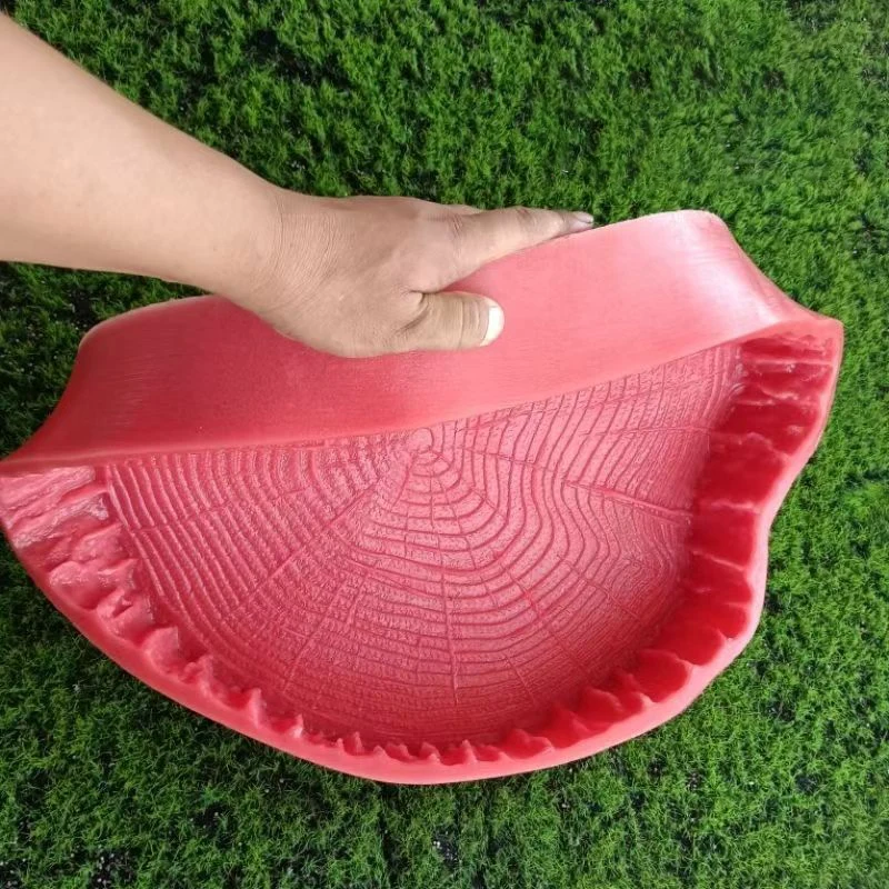 Tree Stump Stepping Stone Mold Cement Imitation Garden Paving Park Old Grinding Room Home Decoration 40x6cm