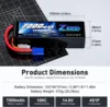 Zeee 4S FPV 드론 리포 배터리, 14.8V 100C 소프트 케이스, EC5 플러그, RC 자동차 액세서리, 탱크 비행기 레이싱 취미 부품, 7000mAh 2