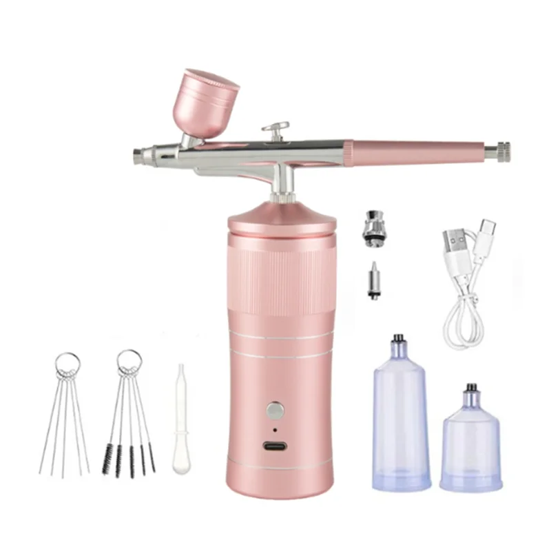 

A42F комплект аэрографа, компрессор, аэрограф для ручного перезаряжаемого аэрографа для ногтей, машина для рисования, модель, декор для макияжа, торта