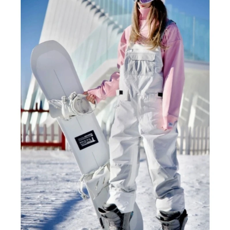 

Outdoor 2025 Winter Sports Ski One-Piece Pants Men Women Windproof Waterproof Pants Skiing Overalls Snowboarding Strap Trousers