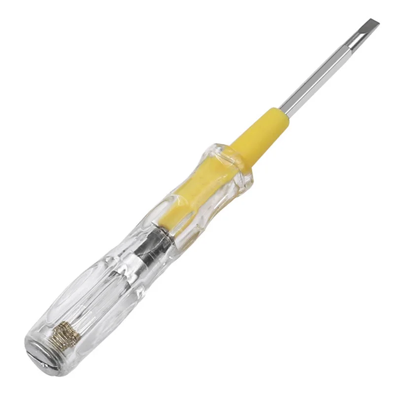 AC100-500V Electrical Voltage Tester Pen SLOTTED Phillips Double-Headed Removable Screwdriver Circuit Tester Lamp Indicator Tool