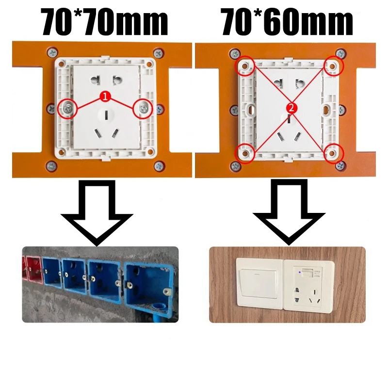 

86-типа, шаблон для открытия отверстий в электрической коробке, инструмент для переключателей и розеток, приспособление для точной позиционирования и руководство по прорезыванию электрика