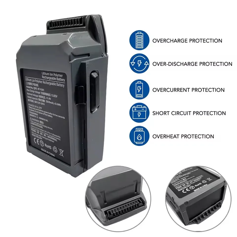 New 3830mAh Battery For DJI Mavic Pro 11.4V 27mins Intelligent Flight Batteries For Mavic Pro Platinum Drone Accessories
