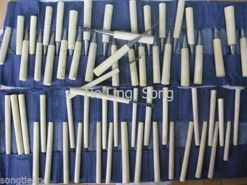 62pcs ASSORTED LOT WOOD CARVING TOOLS, Wood Chisel #6275