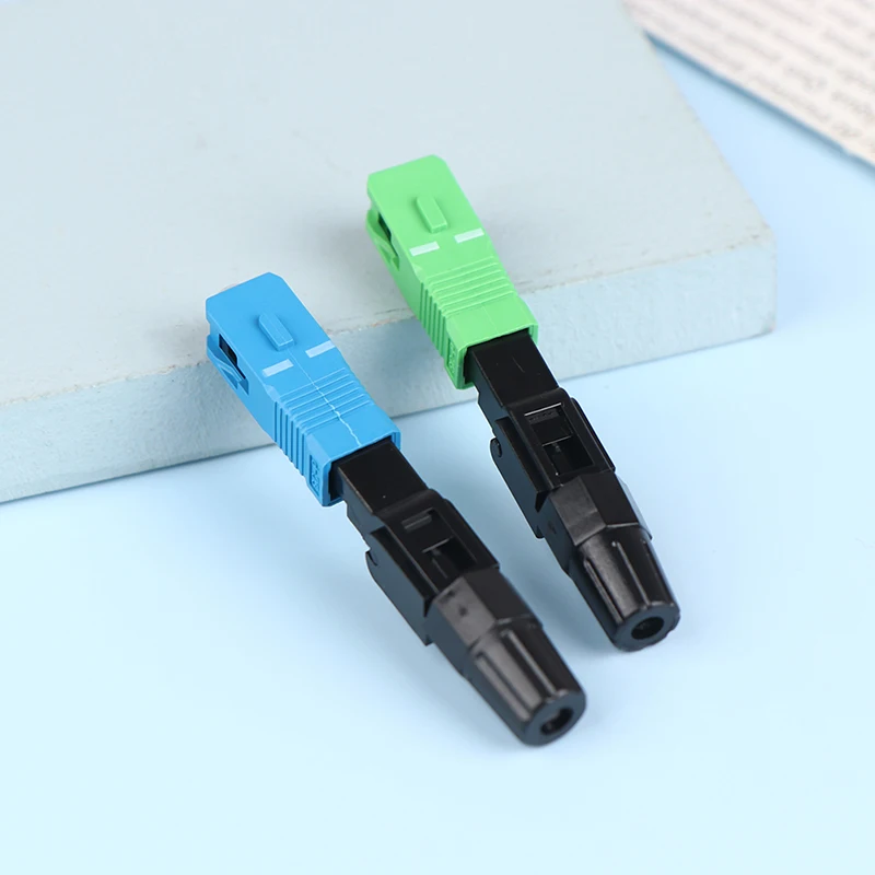 5Pcs FTTH SC APC Single Mode SC UPC Fiber Optic Quick Connector FTTH Fiber Optic Fast Connector SC Fiber Field Assembly Tool