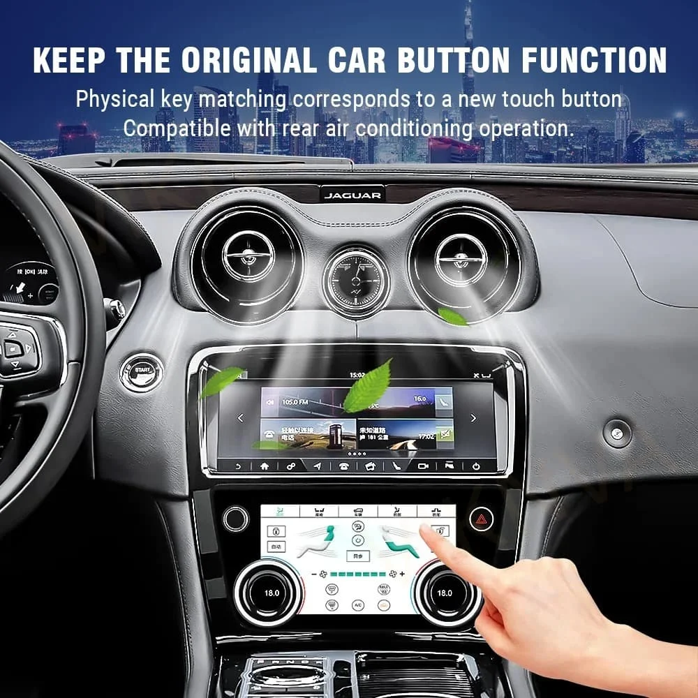 AC Panel Air Conditioning Climate Control For Jaguar XJL 2010 - 2019 LCD Temperature Control Touch Screen DSP Multimedia Player view 5