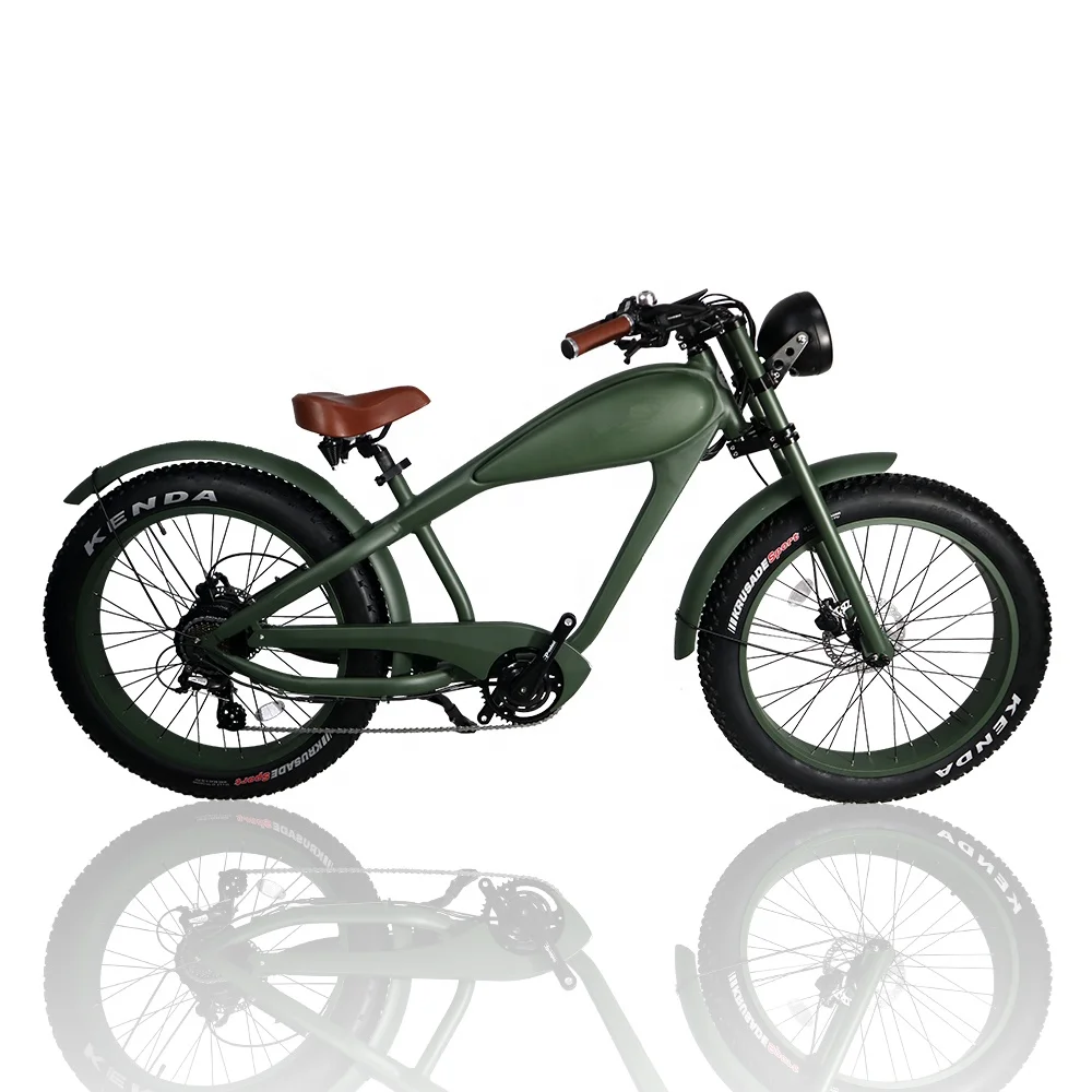Clrak Full Suspension  E-Bike with 36V Retro Vintage Electric Bike Smart Sensor 30 km/h Max Speed Fat Tire Fordable