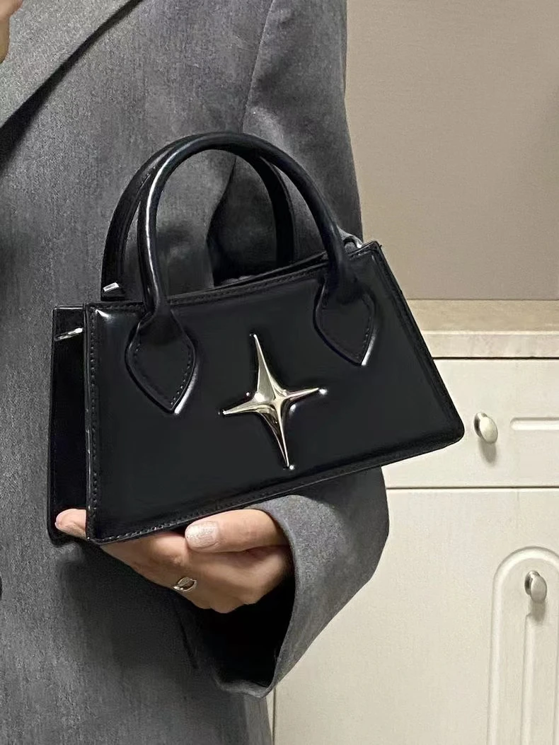 Fashion Design Hot Girls Star Shoulder Bags Simple PU Leather Women\'s Small Square Tote Messenger Bag Female Purse Handbags