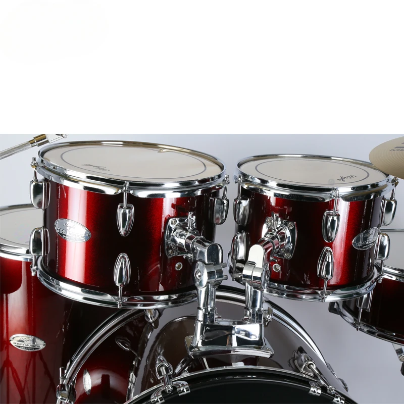 hot sale stock 5pcs 7 pcs 9 pieces drum kit with 3 cymbals 4 cymbals drum kit price with cymbal set drum set for sale