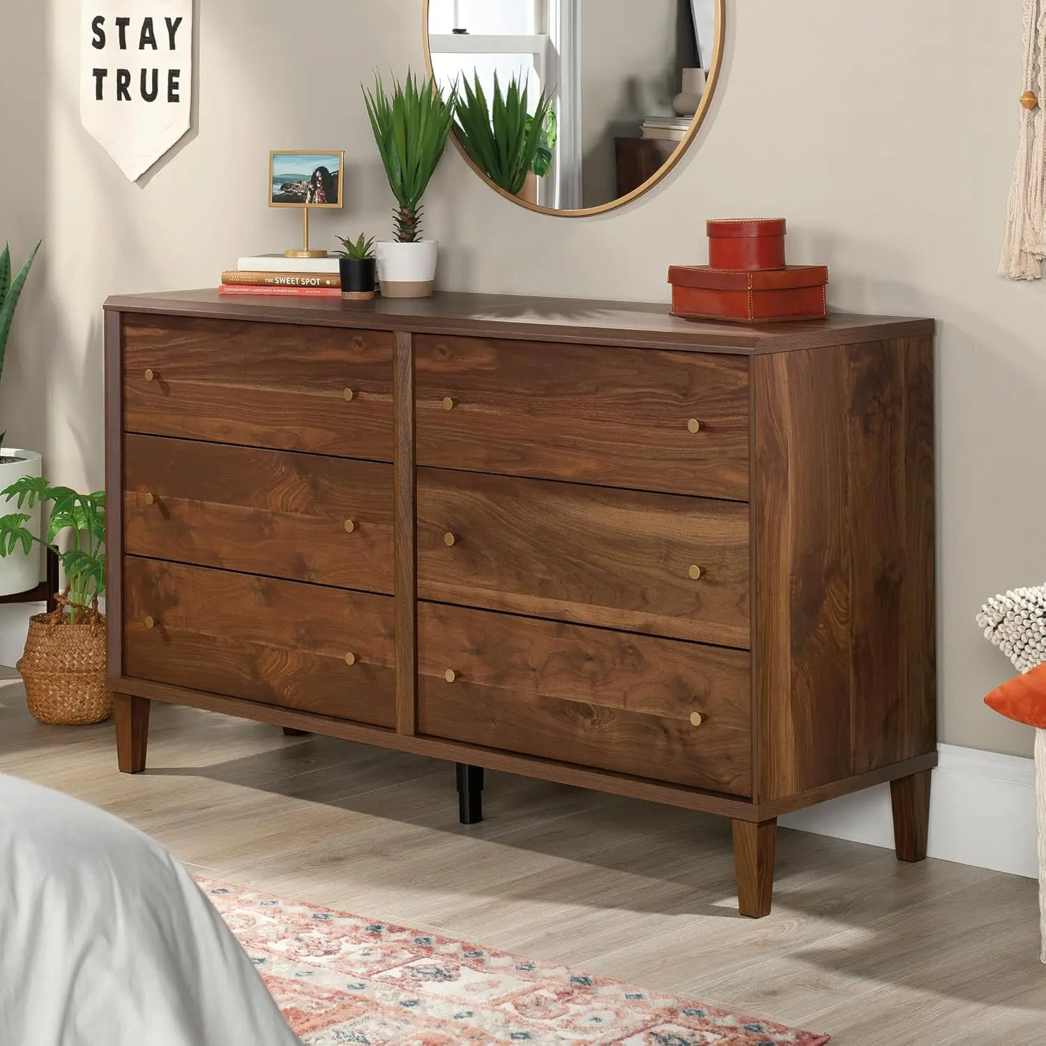 Willow Place 6-Drawer Bedroom Dresser, L: 59.06