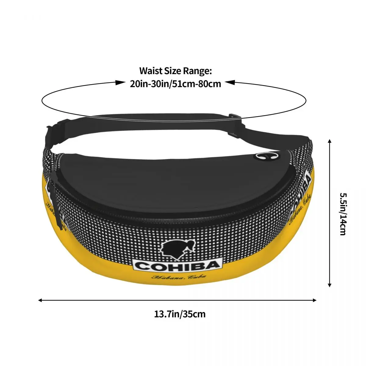 Kubanische Cohiba Zigarren Gürtel tasche Männer Frauen benutzer definierte Umhängetasche für das Laufen Telefon Geldbeutel
